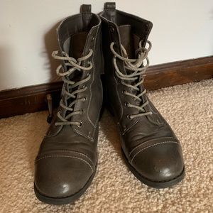 Dark Gray combat boots